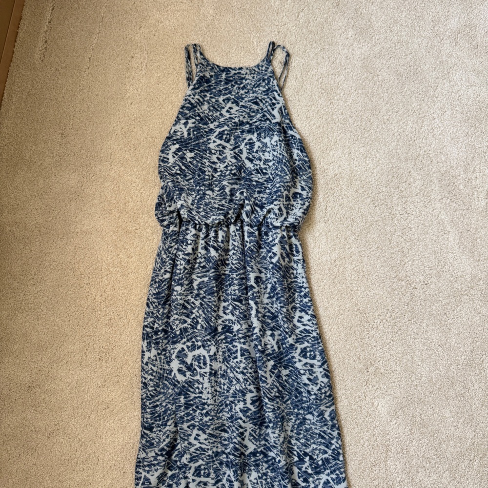 One Clothing Navy and White Maxi Dress